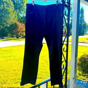 ⭐️ Viceroy Vtg blue denim jeans high rise boot cut gold stitching 41”w x 30”l